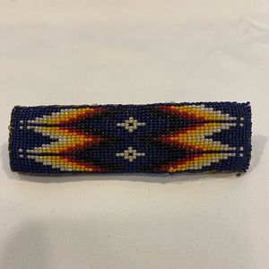 Vintage Native American Beaded Barrette